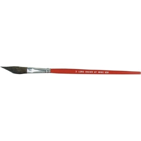 GORDON BRUSH Size 3 Long Dagger Artist Brush 6052-03000